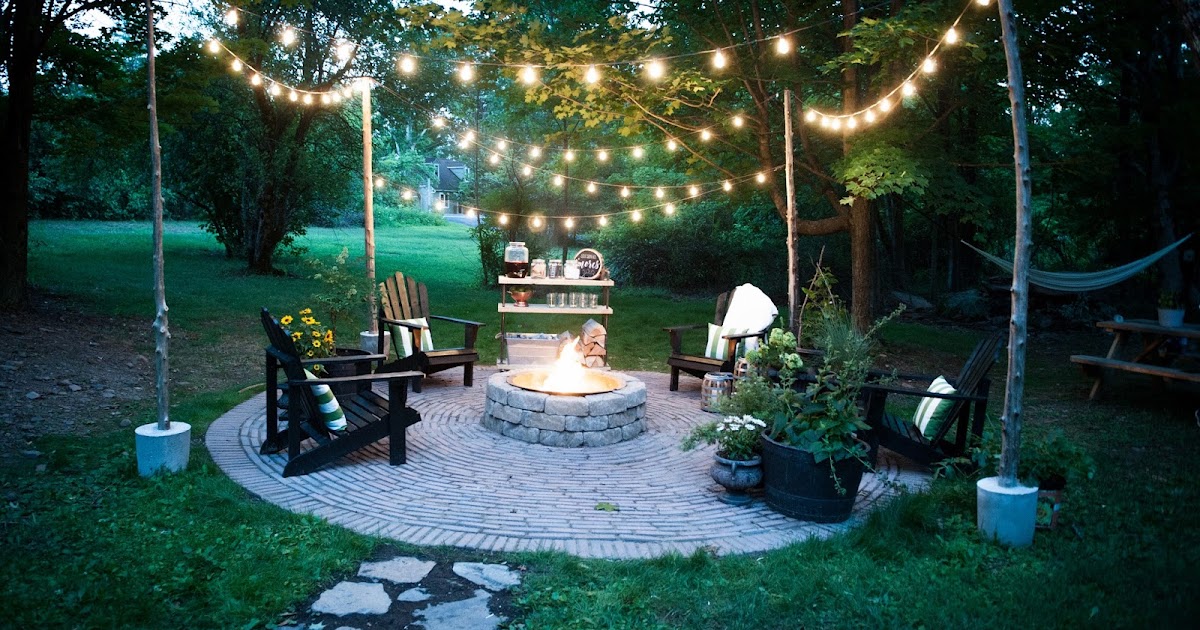 Firepit Patio Country Cottage DIY Circular Outdoor Entertaining